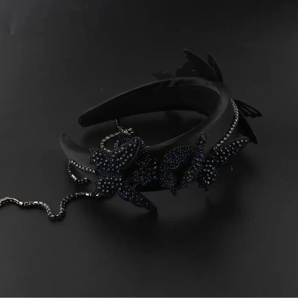 Silver Butterfly Embellished Headband